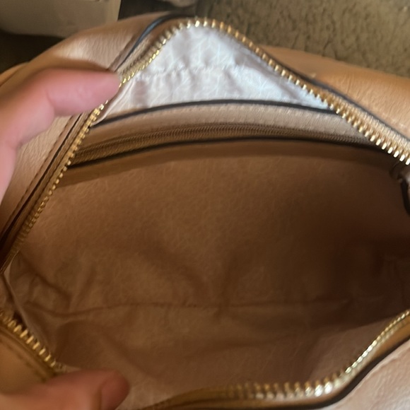 NWT Beige Powder Pink and White Purse - Picture 4 of 4